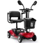 Foldable Electric Mobility Scooter With Light And Basket - Compact 4-Wheel Travel Wheelchair For Easy Mobility And Perfect Christmas Gift - Image 6