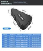 Modified Electric Mountain Bike Triangular Plastic Shell Lithium Battery Pack - Image 4