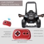 12V Kids Off-Road UTV Electric Ride On Car Black Camouflage High Roof Remote Control Lights MP3 Adventure Toys - Image 3
