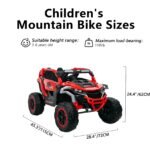 Ride On Models Truck Car 12V Kids Electric Vehicles, Remote Control, Front & Rear Shock Suspension, 2 Seater UTV, Flashlights And A Built-in Music Player, For Age 3-6 Years Old - Image 2