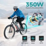 350W 20in City Electric Bike, 40km Range, 21-Speed Gears, Mechanical Disc Brakes - Image 6