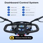 Foldable Electric Mobility Scooter With Light And Basket - Compact 4-Wheel Travel Wheelchair For Easy Mobility And Perfect Christmas Gift - Image 4