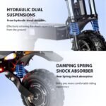 Electric Scooter With Seat, 6000W Power Dual Motor Top Speed 50MPH 60V 35Ah Battery 50 Miles Range, 11 Inch Off-Road Tires For Street Commuting And Limit Offroad - Image 4