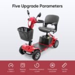 4-wheel Electric Scooter With Basket And Extended Battery - Banned Temu - Image 5