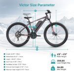 350W 20in City Electric Bike, 40km Range, 21-Speed Gears, Mechanical Disc Brakes - Image 2