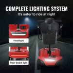 Foldable Seated EScooter W250W Motor  Dual LED Lights - Image 6