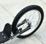 Kids Kick Scooter, Black, Adjustable Handlebar, Dual Rear Brakes, Inflatable Wheels - Image 8