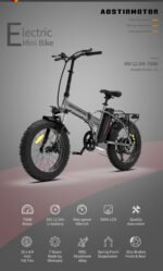 20x4.0 Inch Foldable Fat Tire Electric Bike 48V 12.5AH Extended Range Dual Disc Brakes  Fenders - Image 7