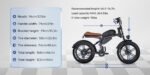500W 20inch Fat Tire Electric Bike With 45kmh Top Speed & 45km Range - Image 4