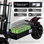 Electric Scooter With Seat, 6000W Power Dual Motor Top Speed 50MPH 60V 35Ah Battery 50 Miles Range, 11 Inch Off-Road Tires For Street Commuting And Limit Offroad - Image 9